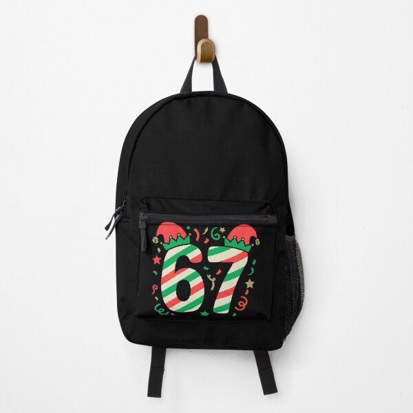 Item preview, funny six seven christmas elf hat meme art designed and sold by ArtDesignTp.