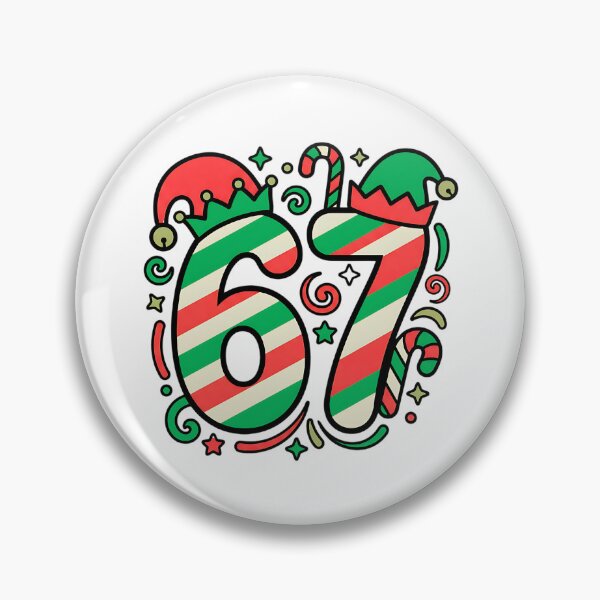Item preview, viral 67 christmas elf hat six seven meme design designed and sold by ArtDesignTp.
