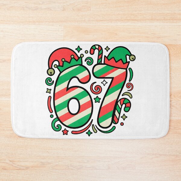 Item preview, viral 67 christmas elf hat six seven meme design designed and sold by ArtDesignTp.