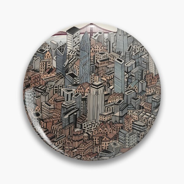 Item preview, California San Francisco map drawing designed and sold by oliver polanski.