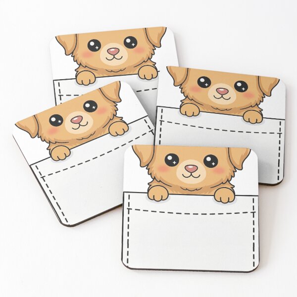 Item preview, Cute Pocket Golden Retriever designed and sold by  Side Quest Studio.