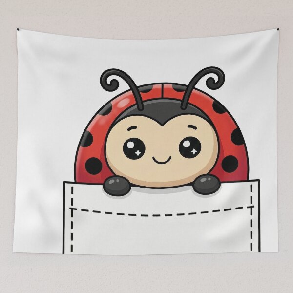 Item preview, Cute Pocket Ladybug designed and sold by  Side Quest Studio.