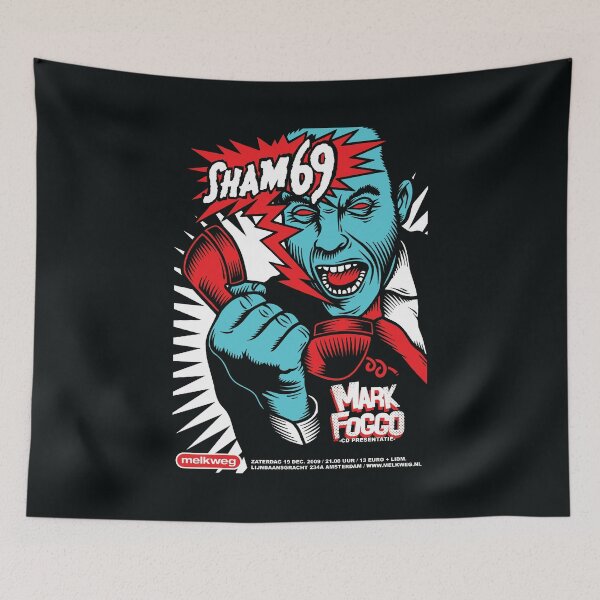 Item preview, Sham 69 T-Shirt – Skinheads Are Back! Oi! Punk in Amsterdam designed and sold by rockfanatic.