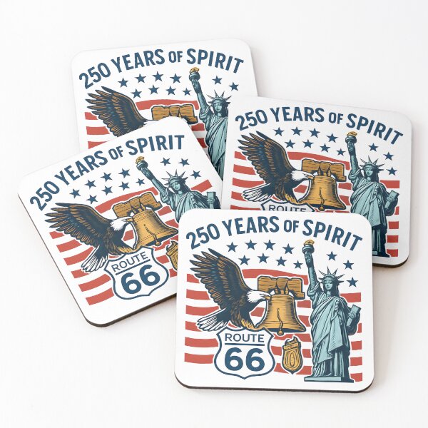 Item preview, 250 Years of Spirit – Liberty, Route 66 & American Icons Design designed and sold by Brainy Bites19.