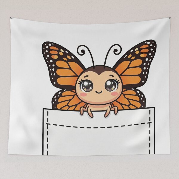 Item preview, Cute Pocket Butterfly designed and sold by  Side Quest Studio.