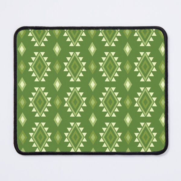 Item preview, Bold Green Ethno Checkerboard - Ethnic Polynesian Tribal - Anniversary Gifts For Her designed and sold by RoyalStarsPatts.