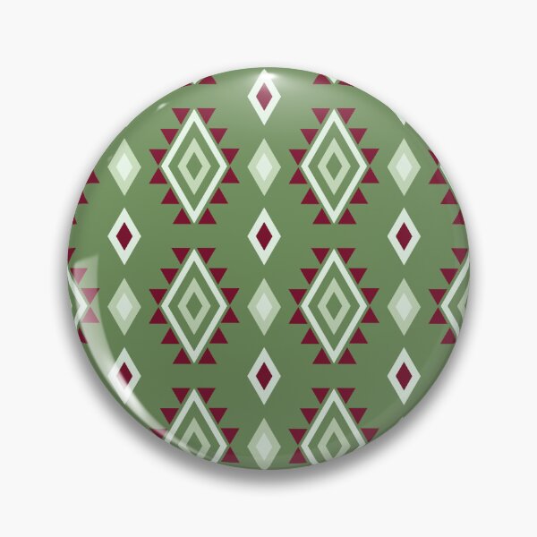 Item preview, Modern Green Folk Polygon - Ethnic Polynesian Tribal  - Anniversary Gifts For Wife designed and sold by RoyalStarsPatts.