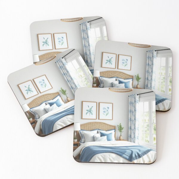 Item preview, Organic Modern Coastal Bedroom with Woven Accents designed and sold by Jade Ado.