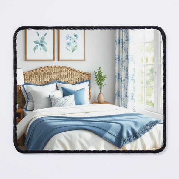 Item preview, Organic Modern Coastal Bedroom with Woven Accents designed and sold by Jade Ado.