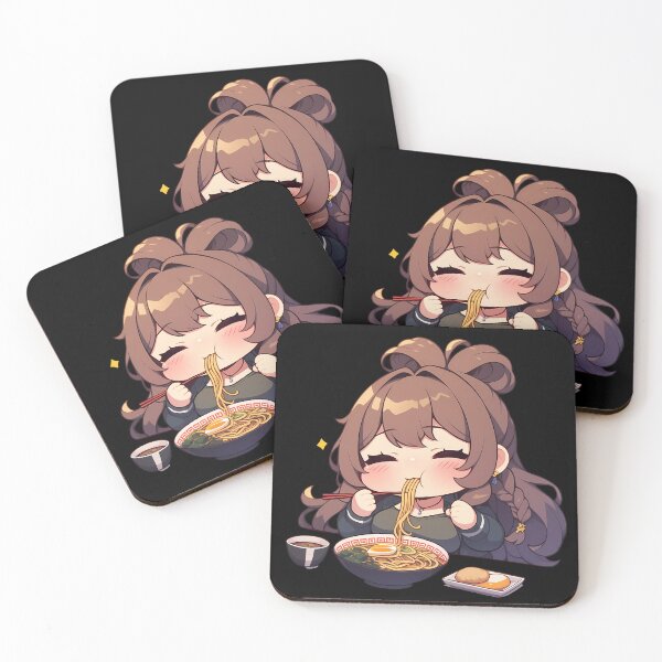 Item preview, Lisa Genshin Impact Kawaii Chibi Ramen Noodles Slurp designed and sold by mildaclairmo.