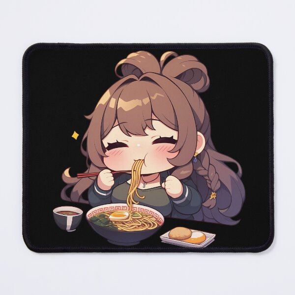Item preview, Lisa Genshin Impact Kawaii Chibi Ramen Noodles Slurp designed and sold by mildaclairmo.