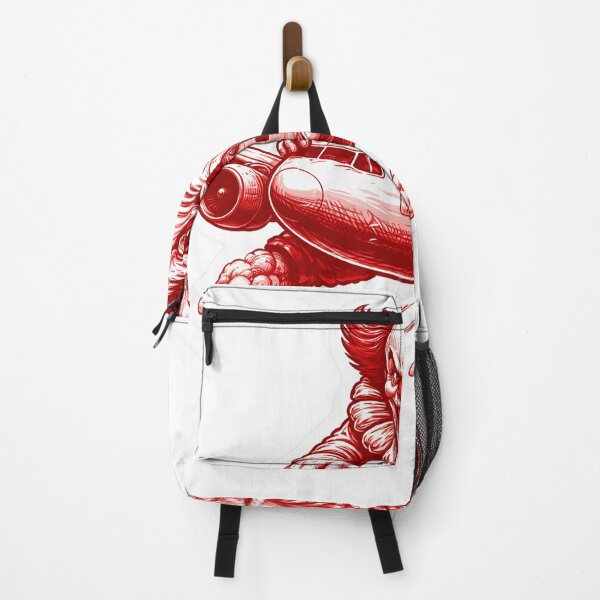 Item preview, Creepy Clown Riding Airplane Sticker designed and sold by PIXEL POP DESIGNS - Beyond the Norm!.