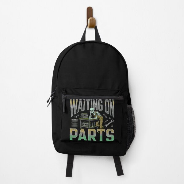 Item preview, waiting on parts funny skeleton mechanic garage design designed and sold by ArtDesignTp.