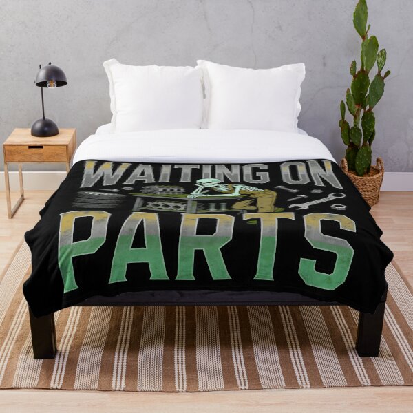Item preview, waiting on parts funny skeleton mechanic garage design designed and sold by ArtDesignTp.
