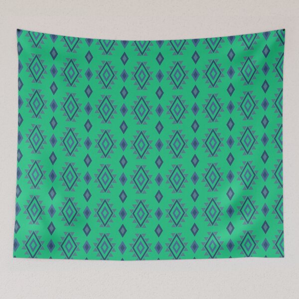 Item preview, Boho Green Tiki Print - Ethnic Polynesian Tribal  - Baby Shower Gifts designed and sold by RoyalStarsPatts.