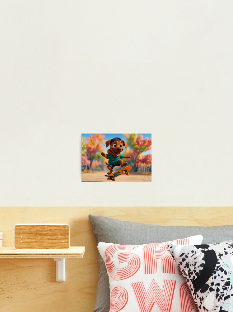 Thumbnail 2 of 3, Photographic Print, Skater Rhodesian Ridgeback designed and sold by Sillytoe.