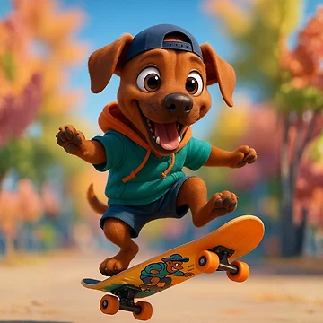 Artwork thumbnail, Skater Rhodesian Ridgeback by Sillytoe