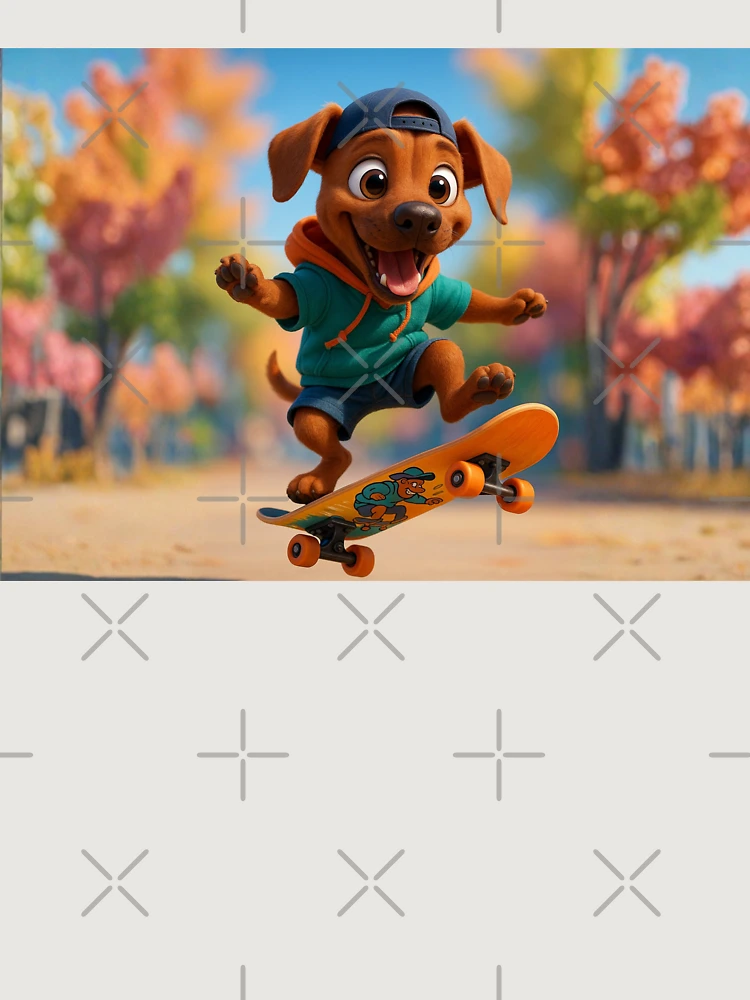 Thumbnail 6 von 6, Premium Oversized Pullover, Skater Rhodesian Ridgeback designt und verkauft von Sillytoe.