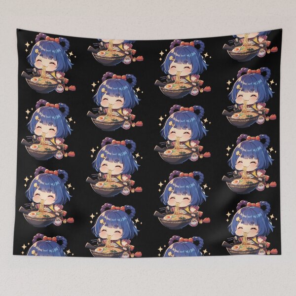 Item preview, Sorbo de fideos ramen chibi kawaii de Xiangling Genshin Impact designed and sold by mildaclairmo.