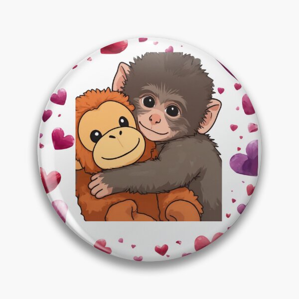Item preview, Punch the Monkey-Hearts designed and sold by RightNow26.