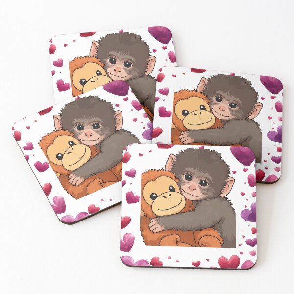 Item preview, Punch the Monkey-Hearts designed and sold by RightNow26.