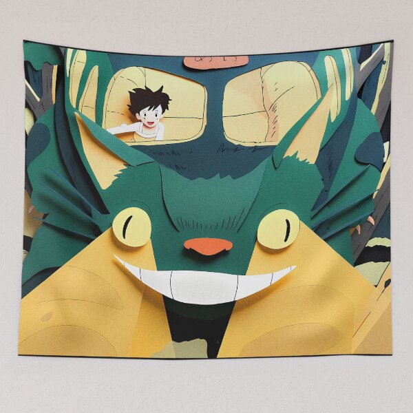 Item preview, CATBUS PAPERCUT designed and sold by GoodCompanyTee.