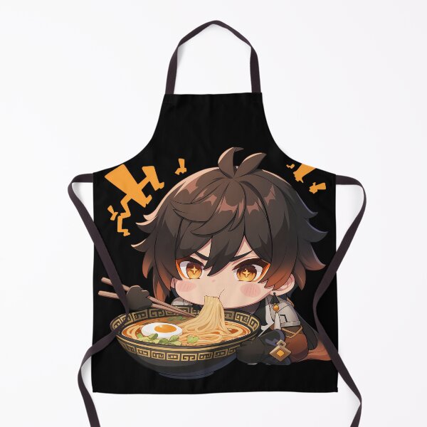 Item preview, Zhongli Genshin Impact Chibi Kawaii Ramen Noodles Cozy designed and sold by mildaclairmo.