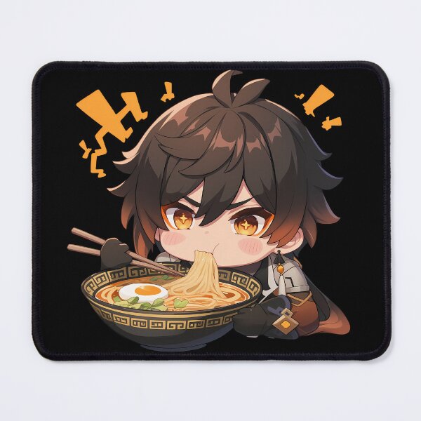 Item preview, Zhongli Genshin Impact Chibi Kawaii Ramen Noodles Cozy designed and sold by mildaclairmo.
