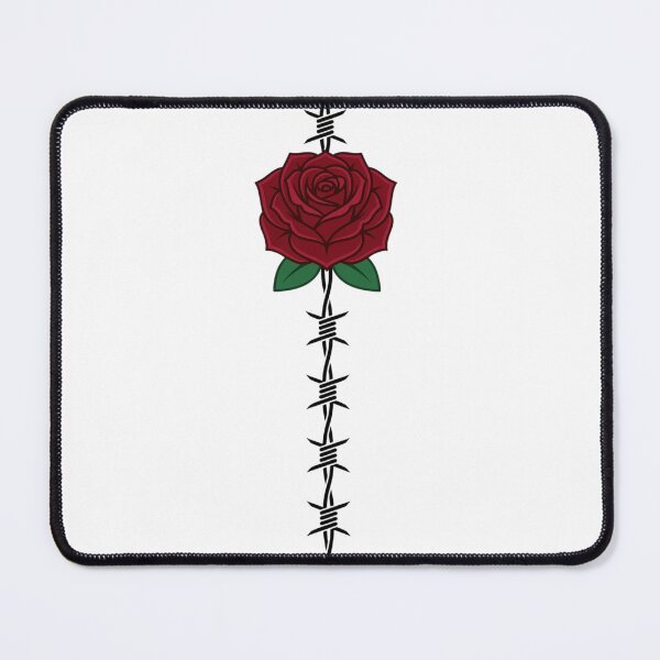 Item preview, Barbed Wire Rose Goth Aesthetic Urban Nature Graphic designed and sold by TheOrganizedHaven1.