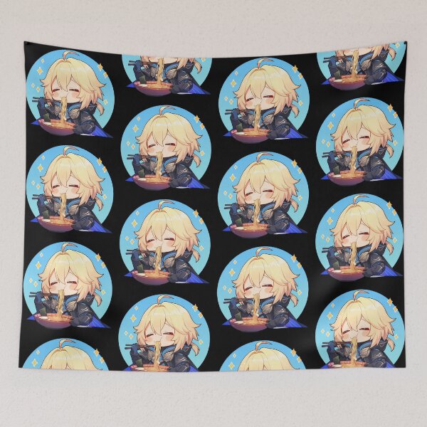 Item preview, Dainsleif Genshin Impact Chibi Kawaii Ramen Noodle Focus designed and sold by mildaclairmo.