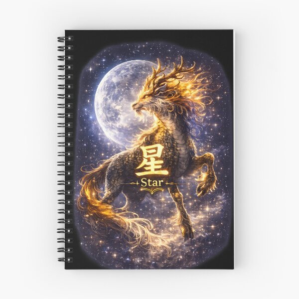 Item preview, Star Qilin Chinese Character Symbol designed and sold by ChineseMystical.