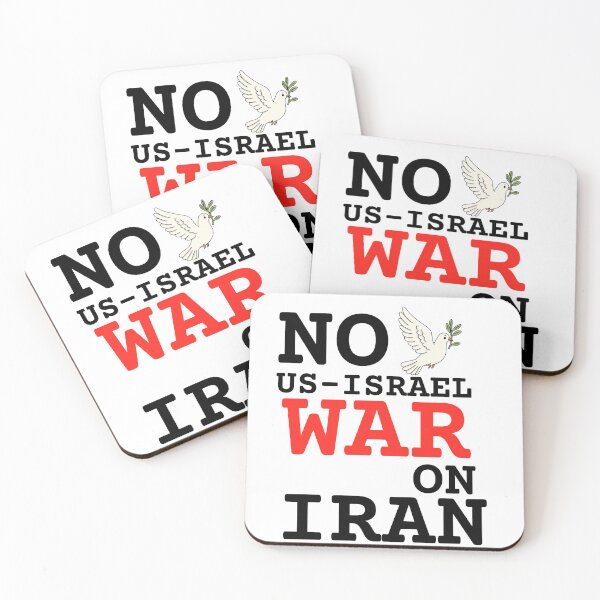 Item preview, No US Israel War On Iran Peace Protest Anti War Message designed and sold by Ali-printshop.
