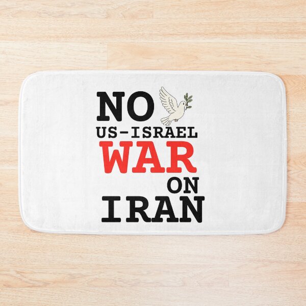 Item preview, No US Israel War On Iran Peace Protest Anti War Message designed and sold by Ali-printshop.