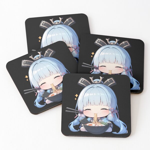 Item preview, Kamisato Ayaka Genshin Impact Chibi Kawaii Ramen Noodles designed and sold by mildaclairmo.
