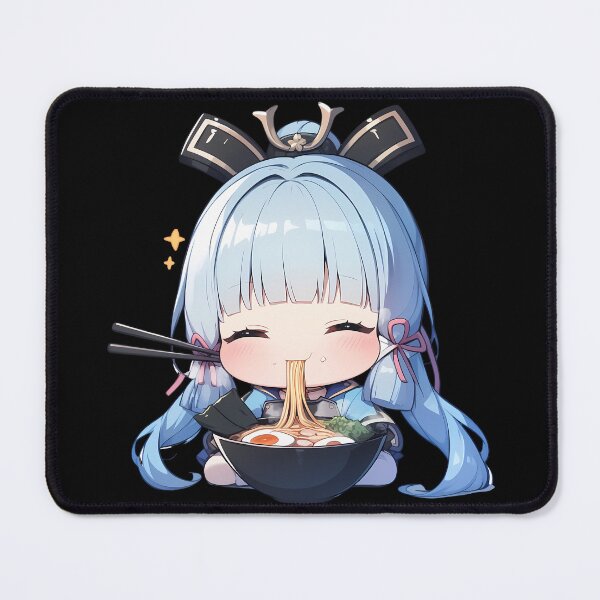 Item preview, Kamisato Ayaka Genshin Impact Chibi Kawaii Ramen Noodles designed and sold by mildaclairmo.