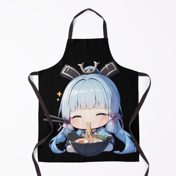 Item preview, Kamisato Ayaka Genshin Impact Chibi Kawaii Ramen Noodles designed and sold by mildaclairmo.