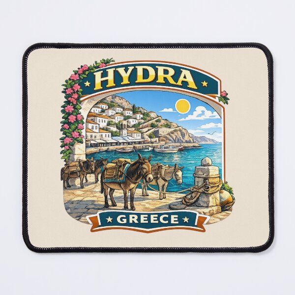 Item preview, Hydra, Greece - Harbor & Donkeys designed and sold by Myra365Art.
