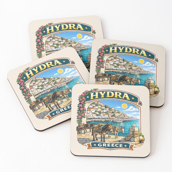 Item preview, Hydra, Greece - Harbor & Donkeys designed and sold by Myra365Art.