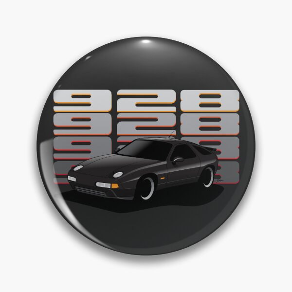 Item preview, Black 928 GTS retro Illustration designed and sold by blackdogshop.