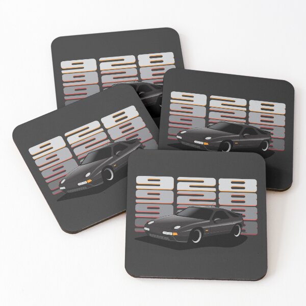 Item preview, Black 928 GTS retro Illustration designed and sold by blackdogshop.