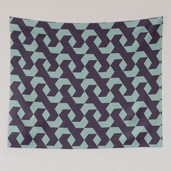 Item preview, Mid Century Hexgonal Checkered - Geometric Shape Pattern - Best Gifts For Men designed and sold by RoyalStarsPatts.