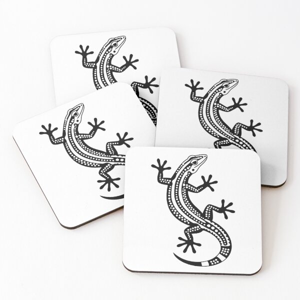 Item preview, Minimalist Gecko Illustration – Monochrome Lizard Art designed and sold by ArcticFoxStudio.