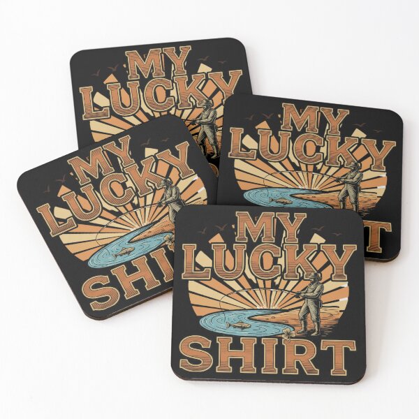 Item preview, lucky shirt fly fishing humor for passionate anglers designed and sold by ArtDesignTp.