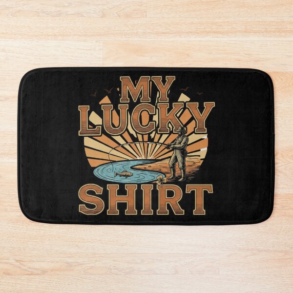 Item preview, lucky shirt fly fishing humor for passionate anglers designed and sold by ArtDesignTp.