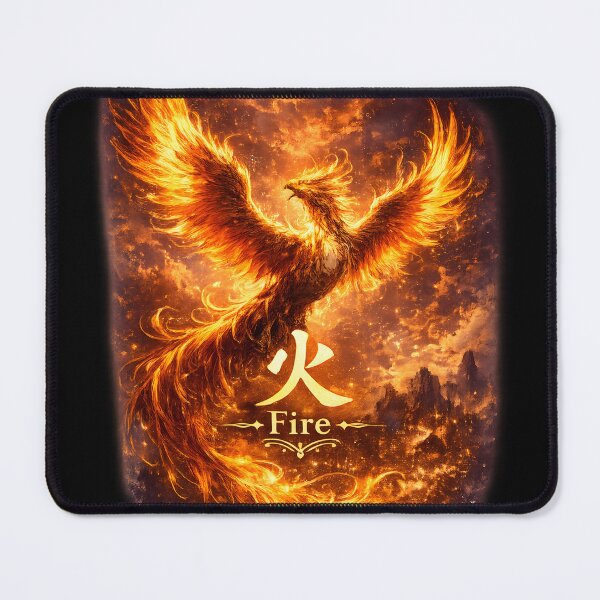 Item preview, Fire Phoenix Chinese Character Symbol designed and sold by ChineseMystical.