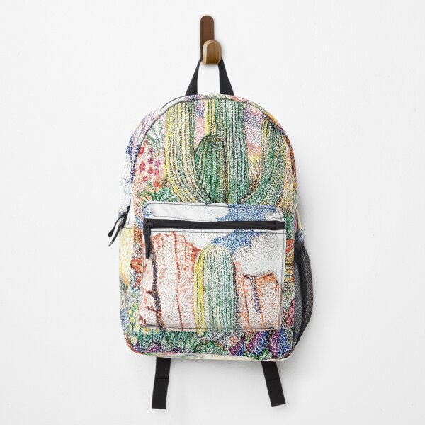 Item preview, Desert Path with Cacti and Flowers designed and sold by PallaviS.