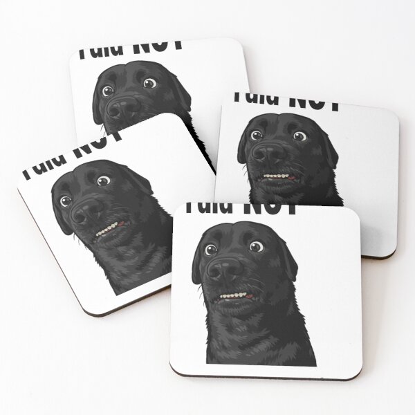 Item preview, I Did Not See That Coming – Funny Shocked Dog Sticker designed and sold by JolaDesignss.