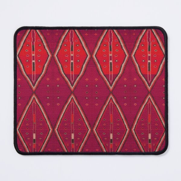 Item preview, The Crimson Symmetry: Handwoven Tribal Kilim Art designed and sold by SpaceBazaar.