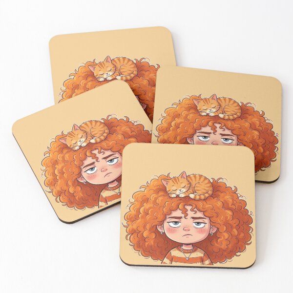 Item preview, Girl and cat designed and sold by snoWorkshop.