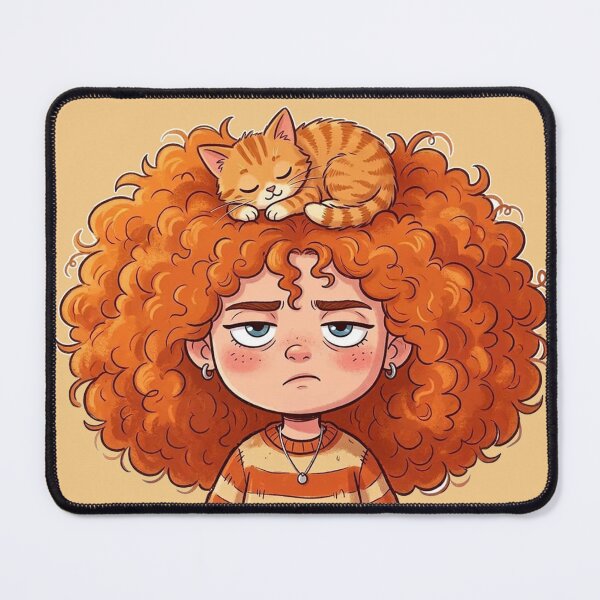 Item preview, Girl and cat designed and sold by snoWorkshop.